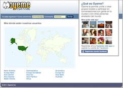 Aquí estoy trabajando en el nuevo homepage de Oyeme, espero lanzarlo mañana. ¿Qué les parece?